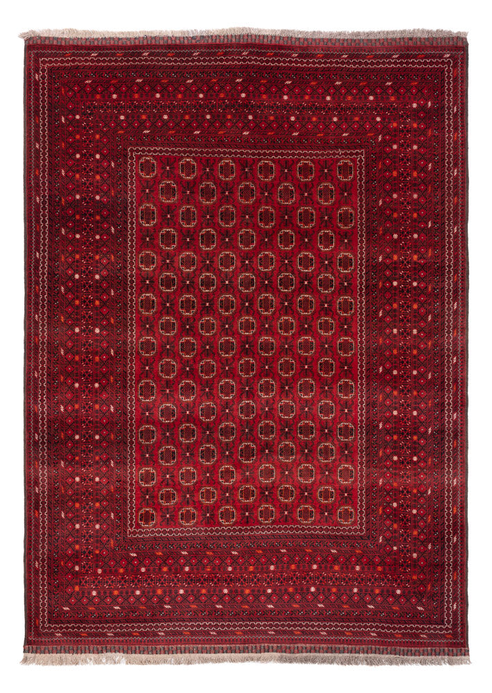 Tapis afghan - Boukhara - 274 x 198 cm - rouge
