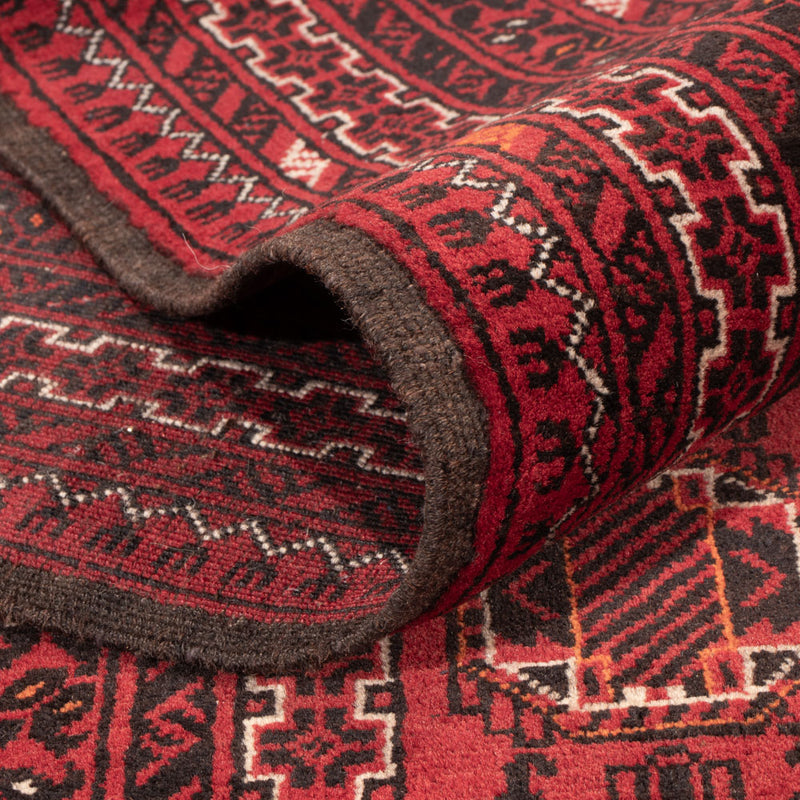 Tapis afghan - Boukhara - 274 x 198 cm - rouge