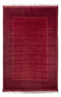 Tapis afghan - 296 x 193 cm - rouge