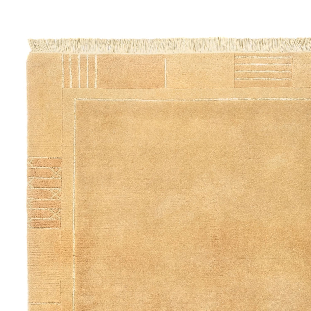 Tapis Népalais - 242 x 166 cm - beige clair