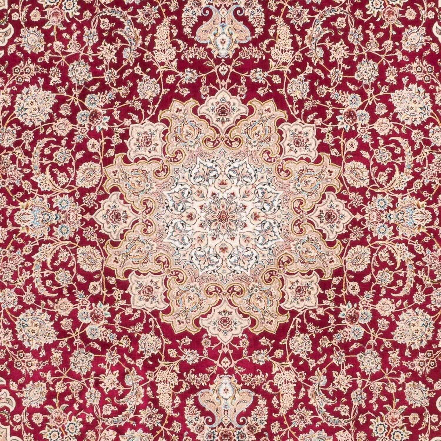 Tapis en soie - Ghom soie - Premium - 227 x 145 cm - rouge