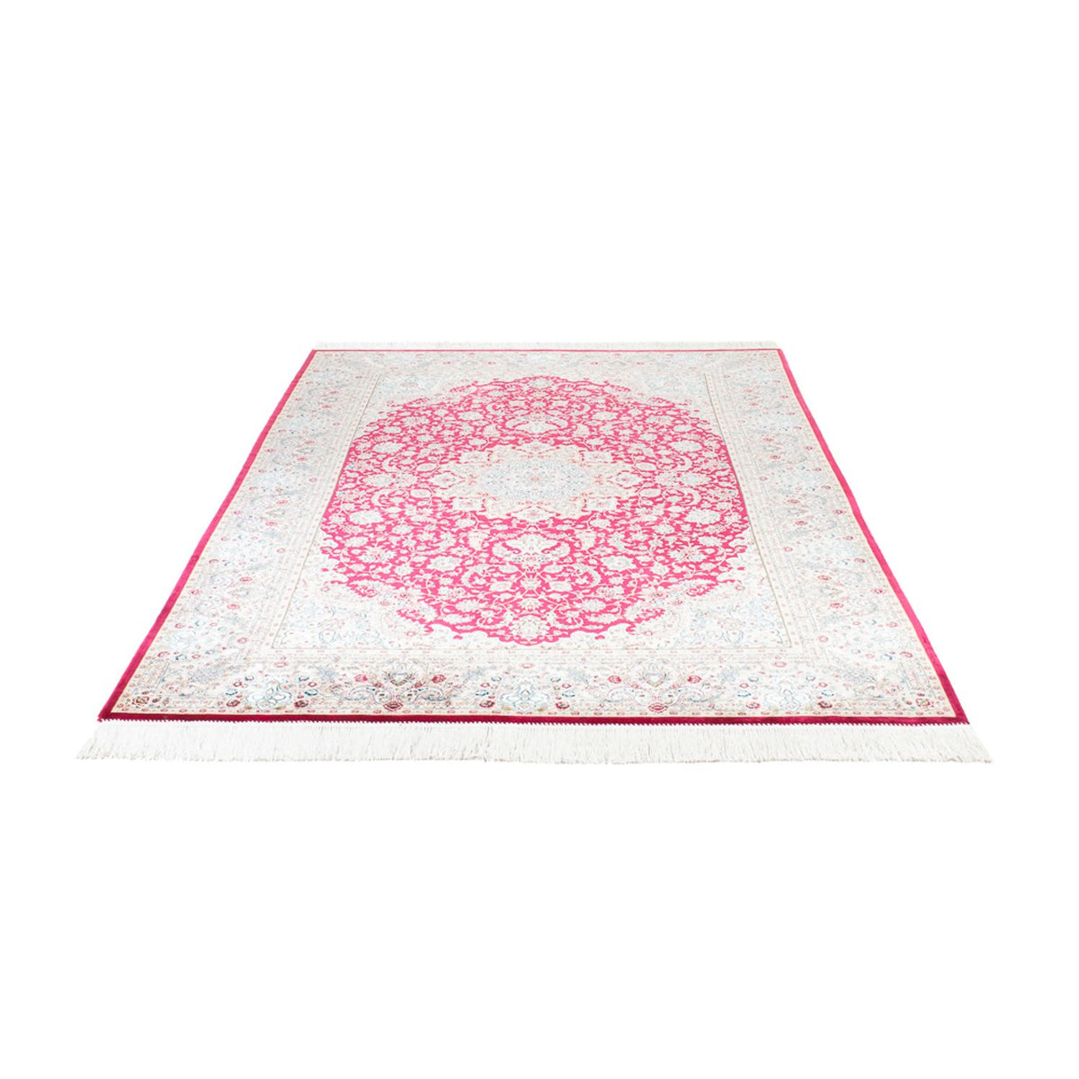 Tapis en soie - Ghom soie - Premium - 227 x 145 cm - rouge