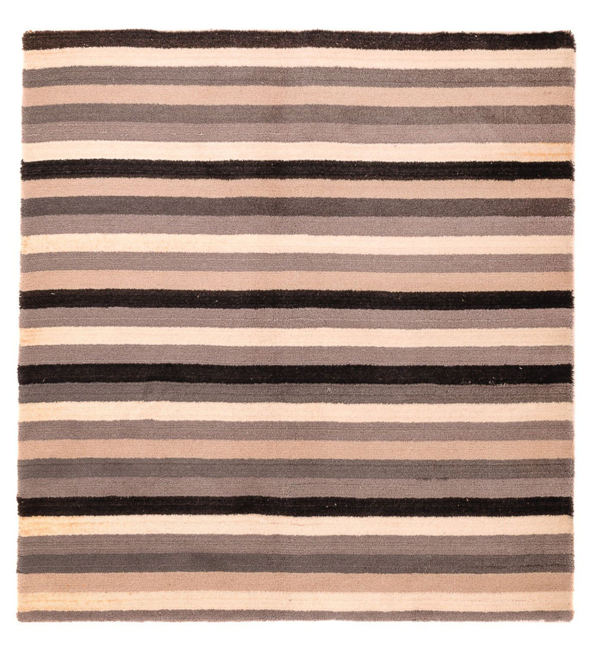 Tapis en laine carré  - 150 x 140 cm - multicolore