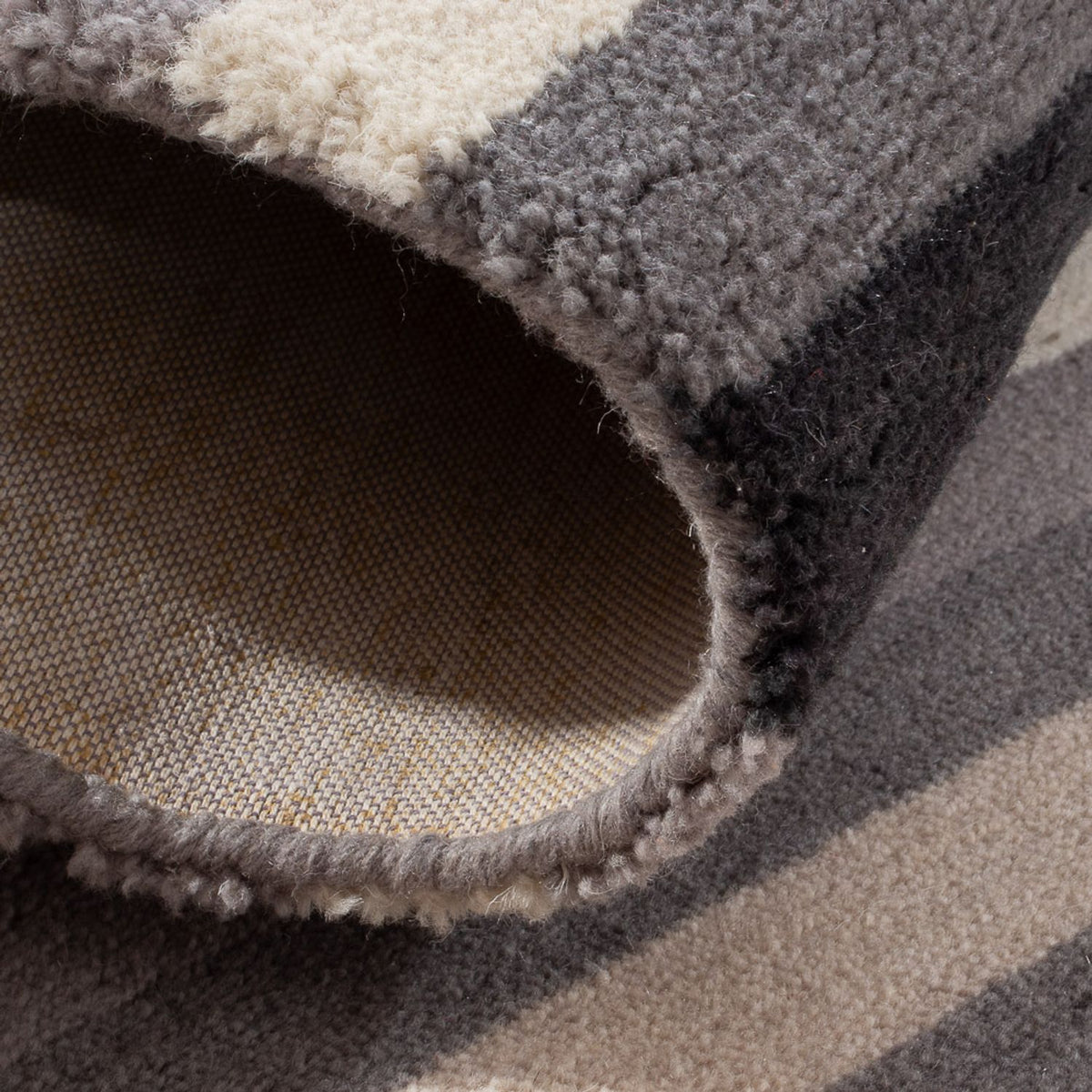 Tapis en laine carré  - 150 x 140 cm - multicolore