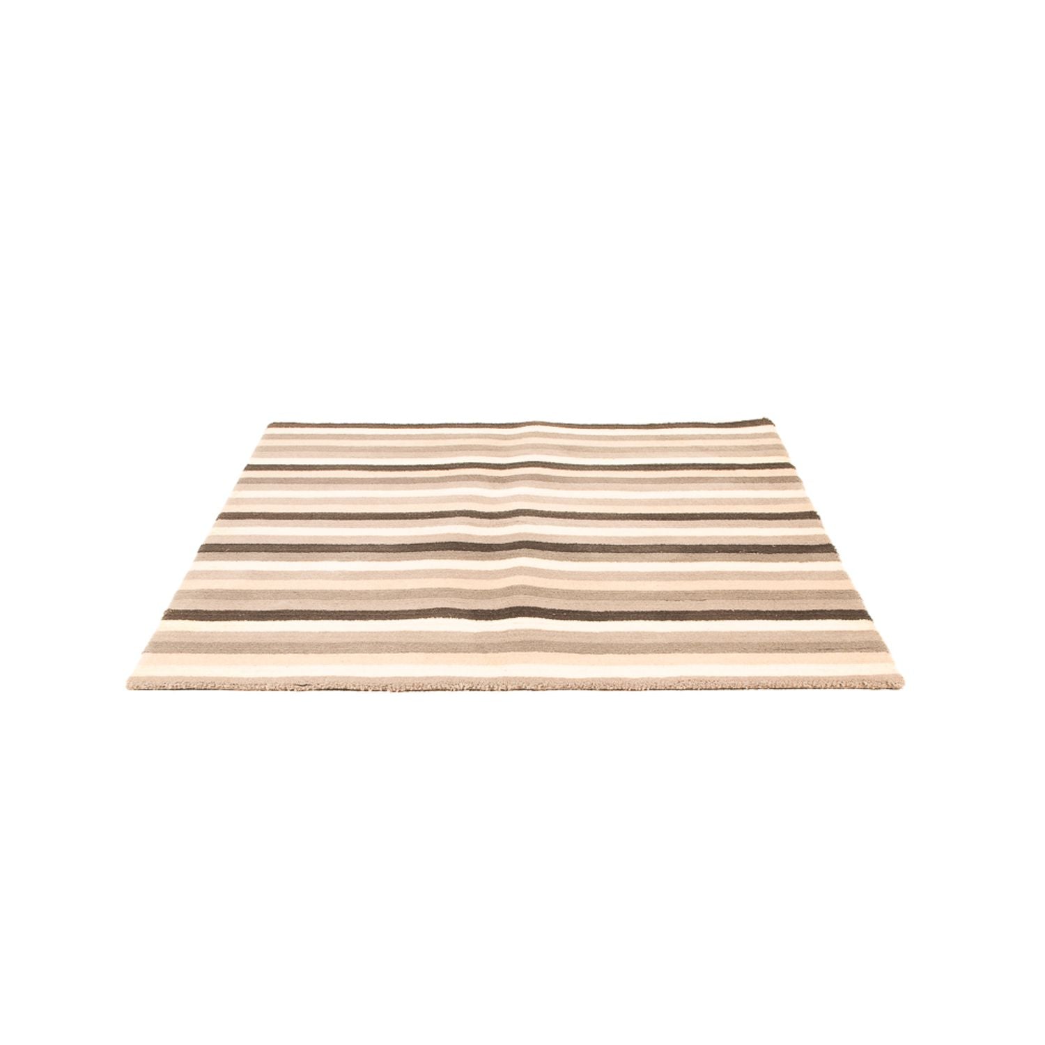 Tapis en laine carré  - 150 x 140 cm - multicolore