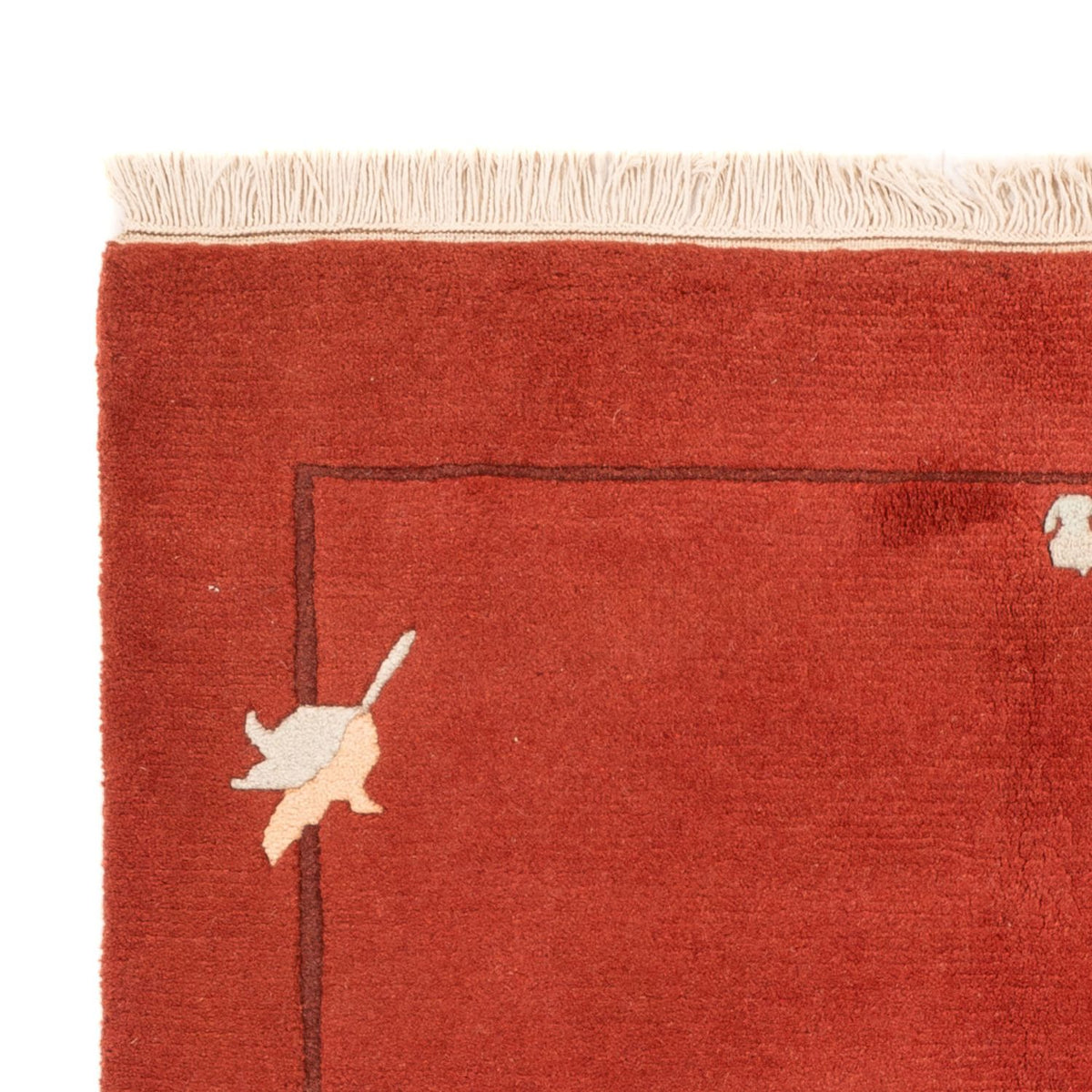 Tapis Népalais - 180 x 122 cm - rouille