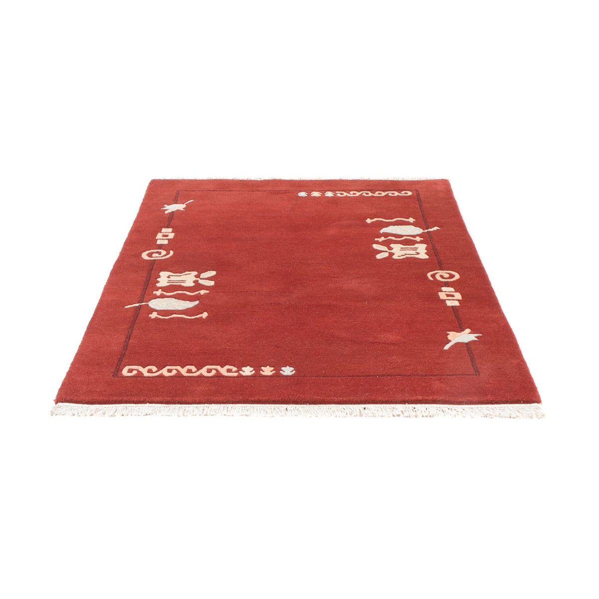 Tapis Népalais - 180 x 122 cm - rouille