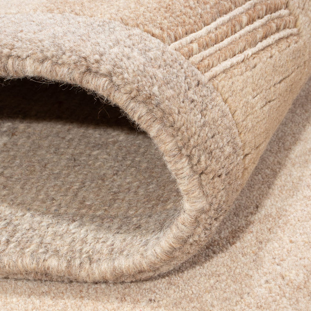 Tapis Népalais - 200 x 142 cm - beige