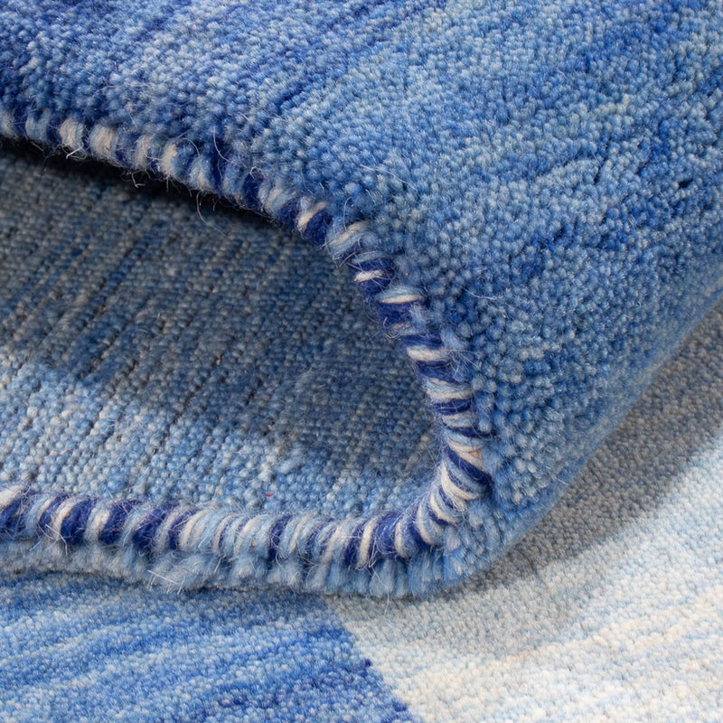 Tapis Gabbeh - Loribaft Softy - 185 x 123 cm - bleu
