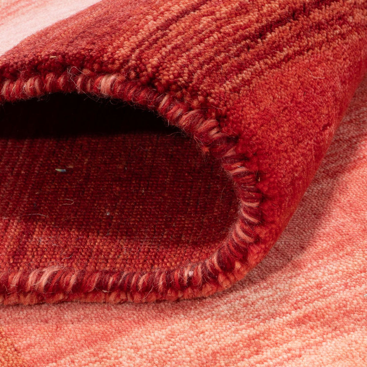 Tapis Gabbeh - Loribaft Softy - 189 x 120 cm - rouge