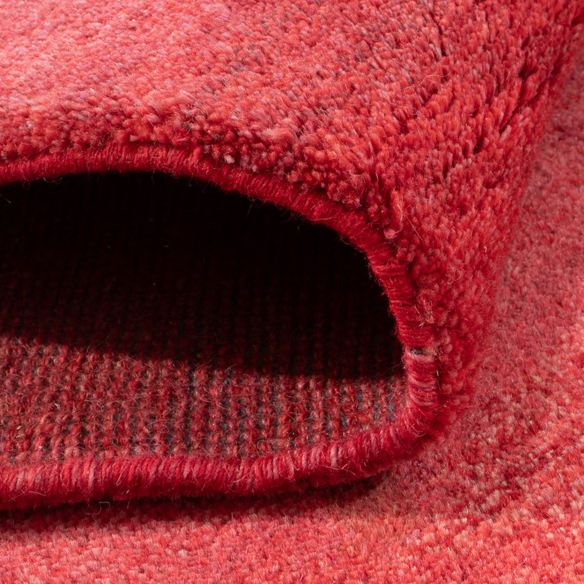 Tapis de couloir Tapis Gabbeh - Indus - 240 x 80 cm - rouge