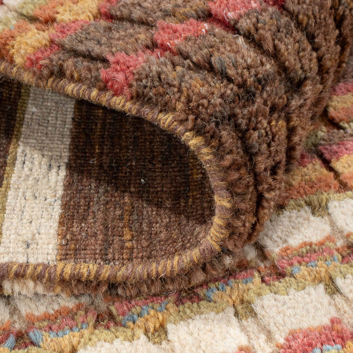 Tapis Gabbeh - Loribaft Softy - 150 x 100 cm - multicolore