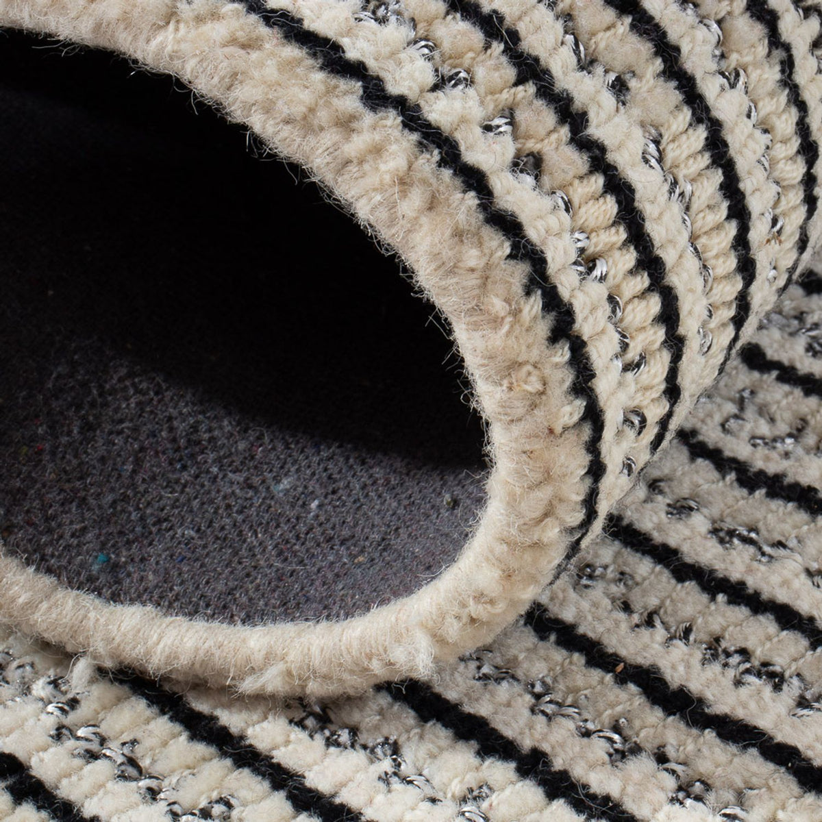 Tapis de couloir Tapis en laine - 145 x 80 cm - beige