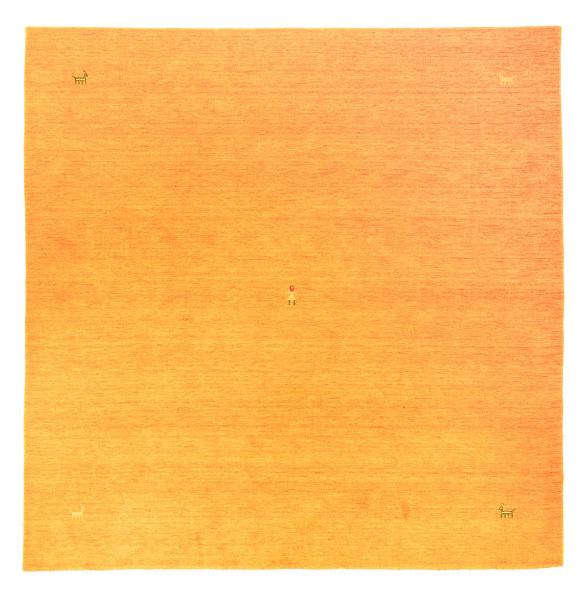 Tapis Gabbeh - Softy carré  - 250 x 250 cm - or