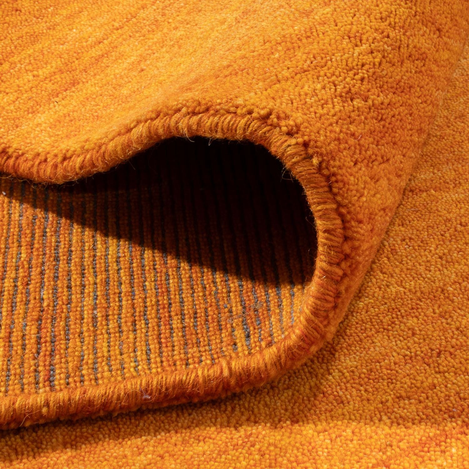 Tapis Gabbeh - Softy carré  - 250 x 250 cm - or