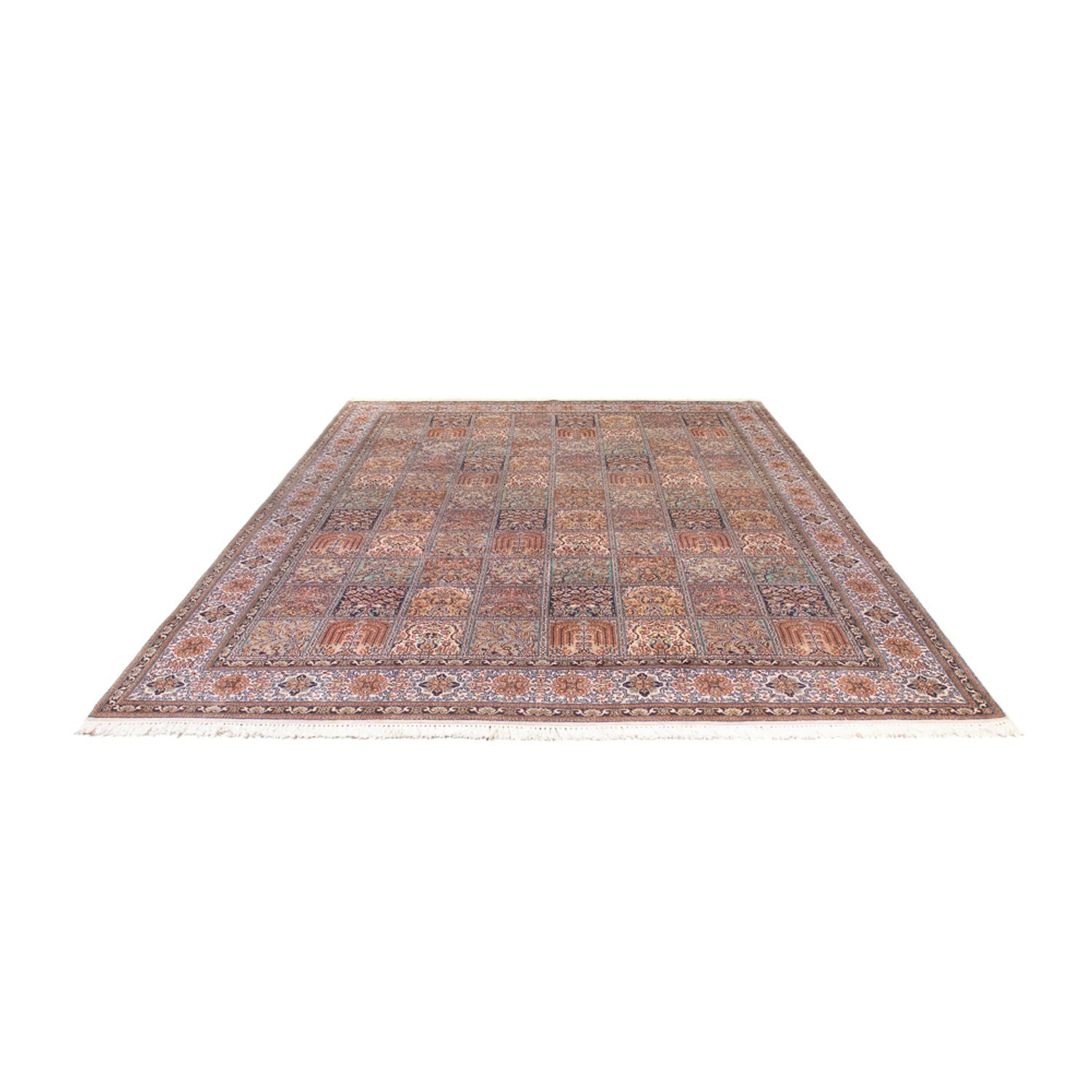 Tapis en soie - Soie du Cachemire - 337 x 247 cm - rouge clair