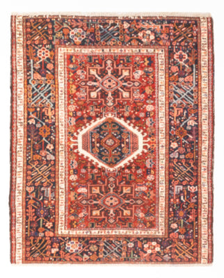 Tapis persan - Nomadic - 130 x 108 cm - rouge clair
