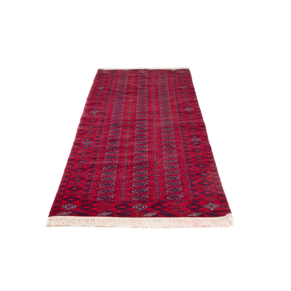 Tapis de couloir Tapis afghan - Boukhara - 260 x 85 cm - rouge