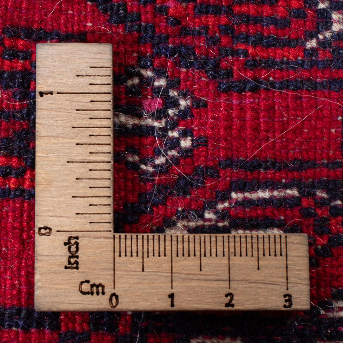 Tapis de couloir Tapis afghan - Boukhara - 260 x 85 cm - rouge