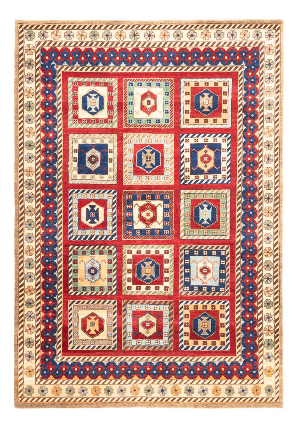 Tapis Gabbeh - Loribaft Indus - 241 x 168 cm - multicolore
