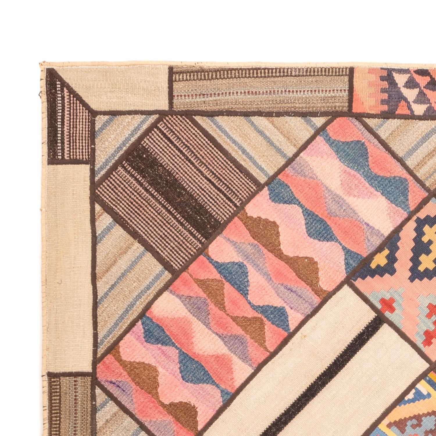 Tapis de couloir Tapis patchwork - 230 x 160 cm - multicolore