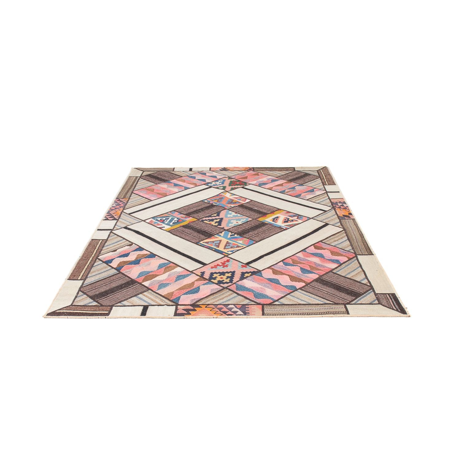 Tapis de couloir Tapis patchwork - 230 x 160 cm - multicolore