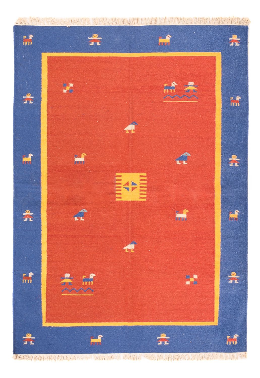 Tapis Kelim - Tendance - 200 x 140 cm - multicolore