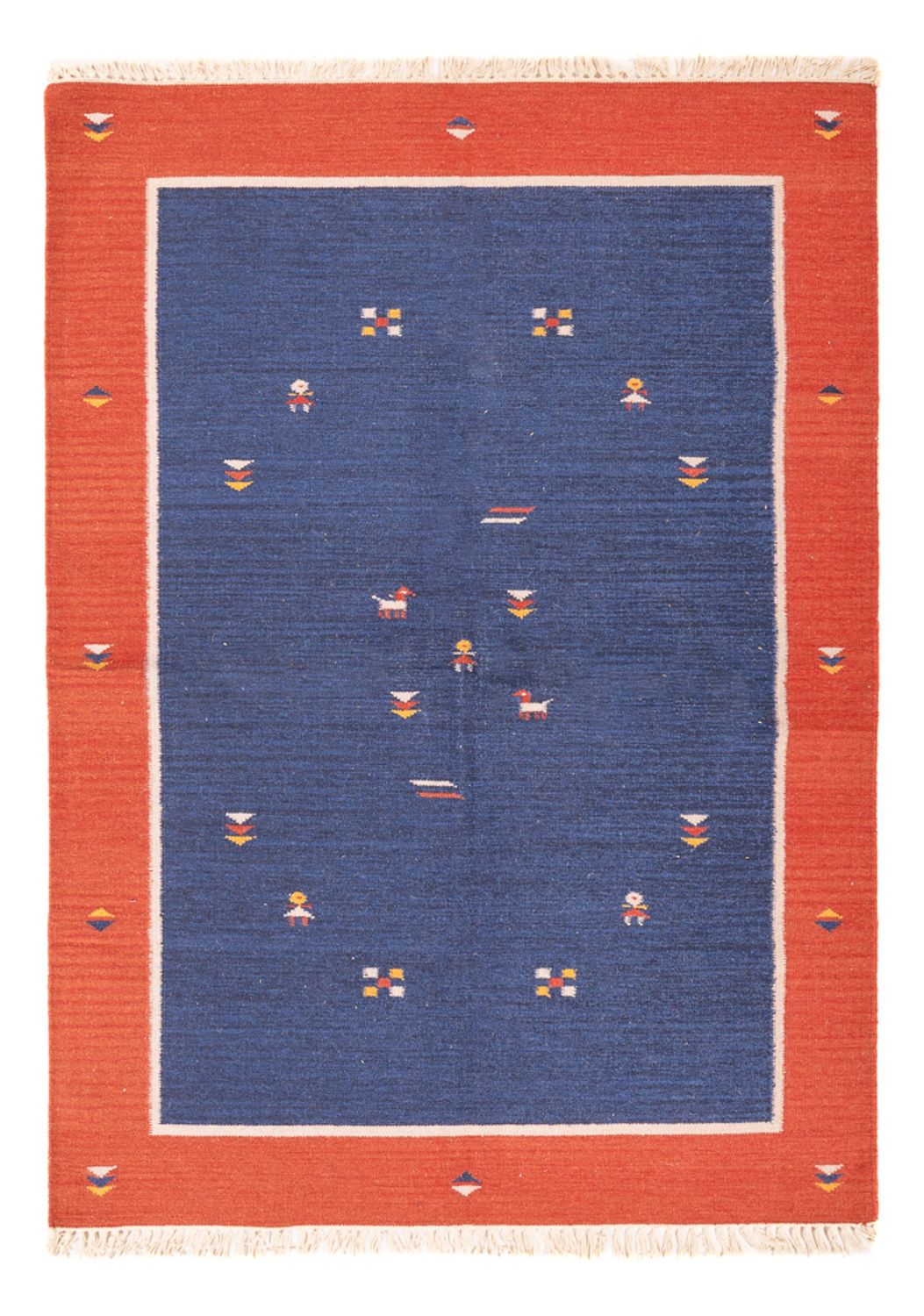 Tapis Kelim - Tendance - 200 x 140 cm - multicolore
