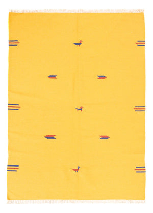 Tapis Kelim - Tendance - 180 x 120 cm - jaune