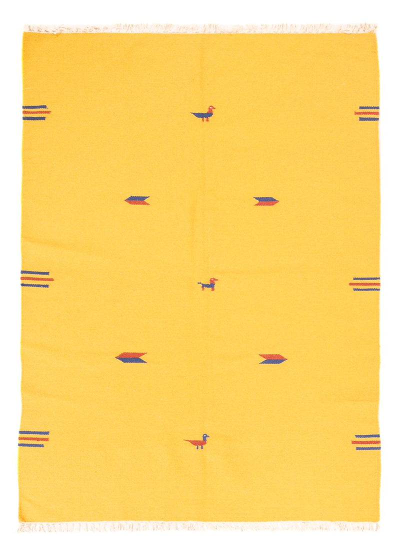 Tapis Kelim - Tendance - 180 x 120 cm - jaune