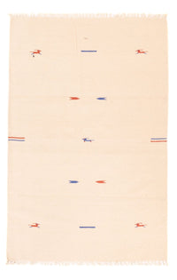 Tapis Kelim - Tendance - 180 x 120 cm - blanc naturel