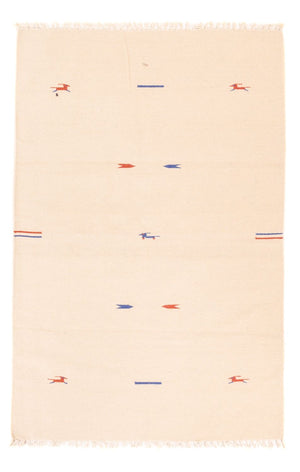 Tapis Kelim - Tendance - 180 x 120 cm - blanc naturel