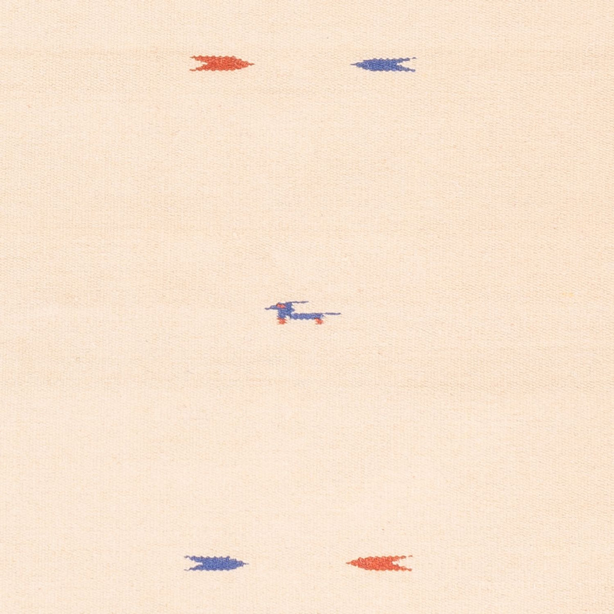 Tapis Kelim - Tendance - 180 x 120 cm - blanc naturel