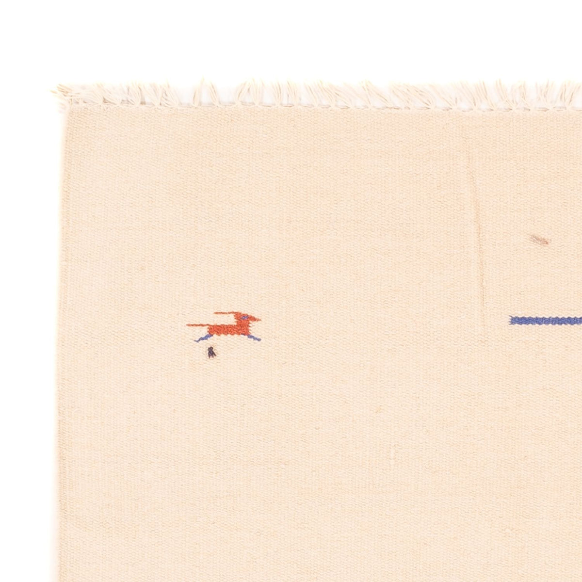 Tapis Kelim - Tendance - 180 x 120 cm - blanc naturel