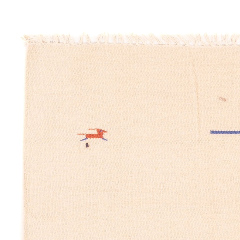 Tapis Kelim - Tendance - 180 x 120 cm - blanc naturel