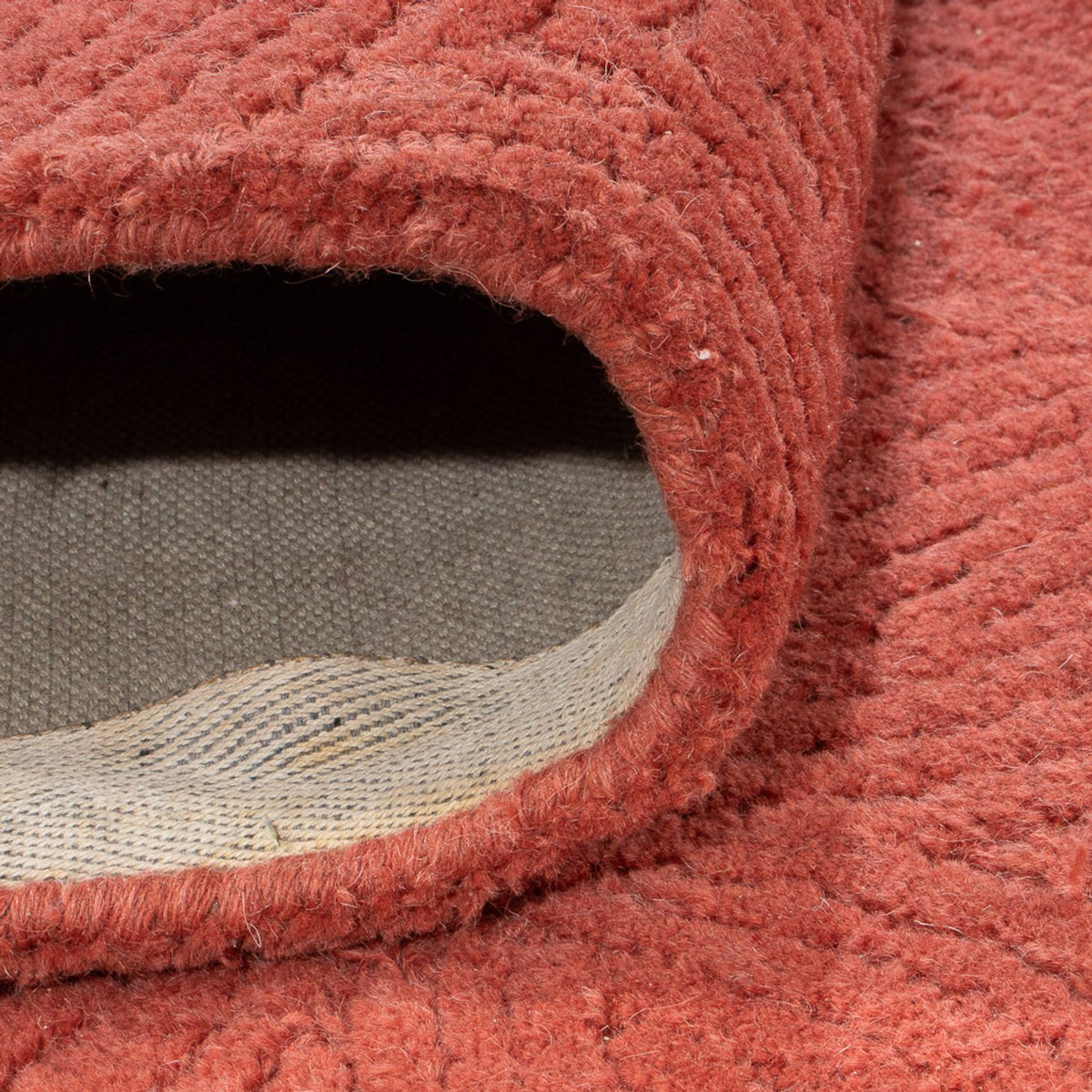 Tapis en laine - 273 x 182 cm - rouille