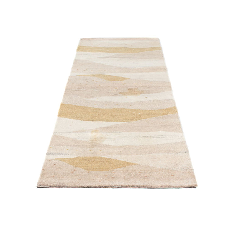 Tapis de couloir Tapis Gabbeh - Indus - 234 x 75 cm - beige clair