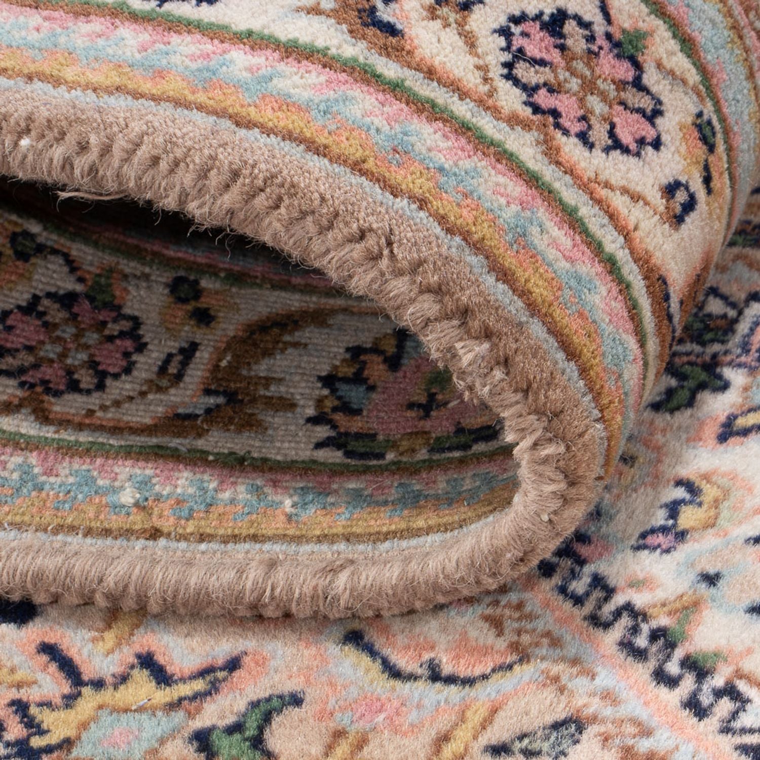 Tapis de couloir Tapis oriental - Bidjar - Indus - 260 x 80 cm - beige clair