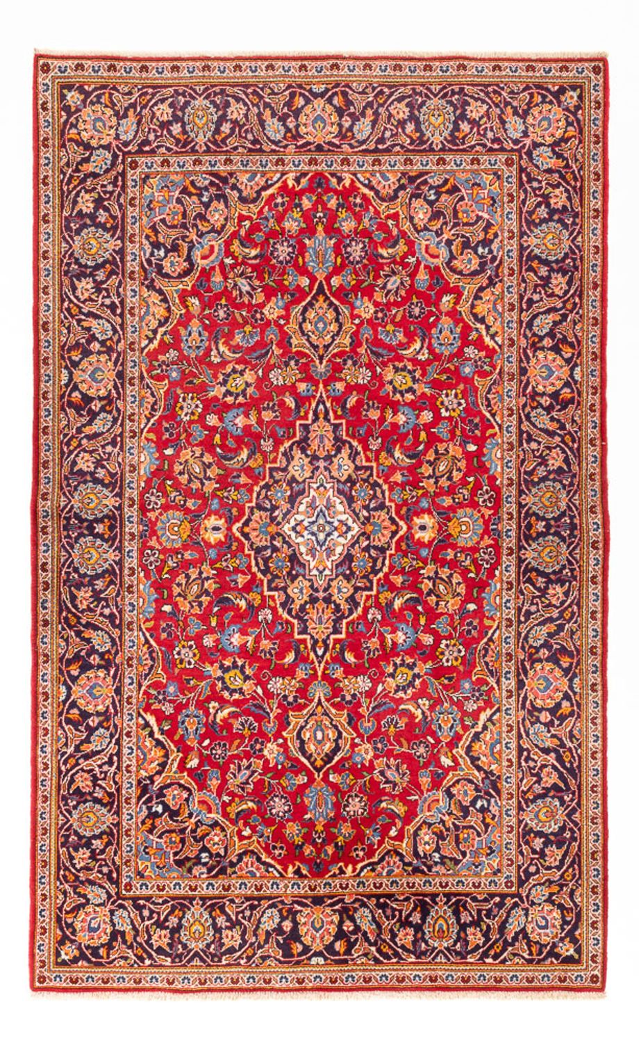 Tapis persan - Keshan - 215 x 140 cm - rouge