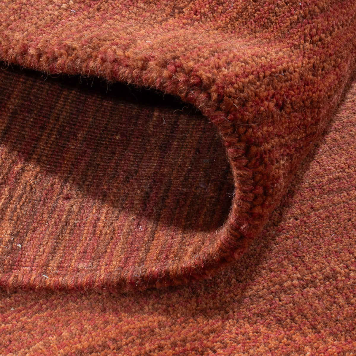 Tapis Gabbeh - Loribaft Softy - 242 x 173 cm - rouille