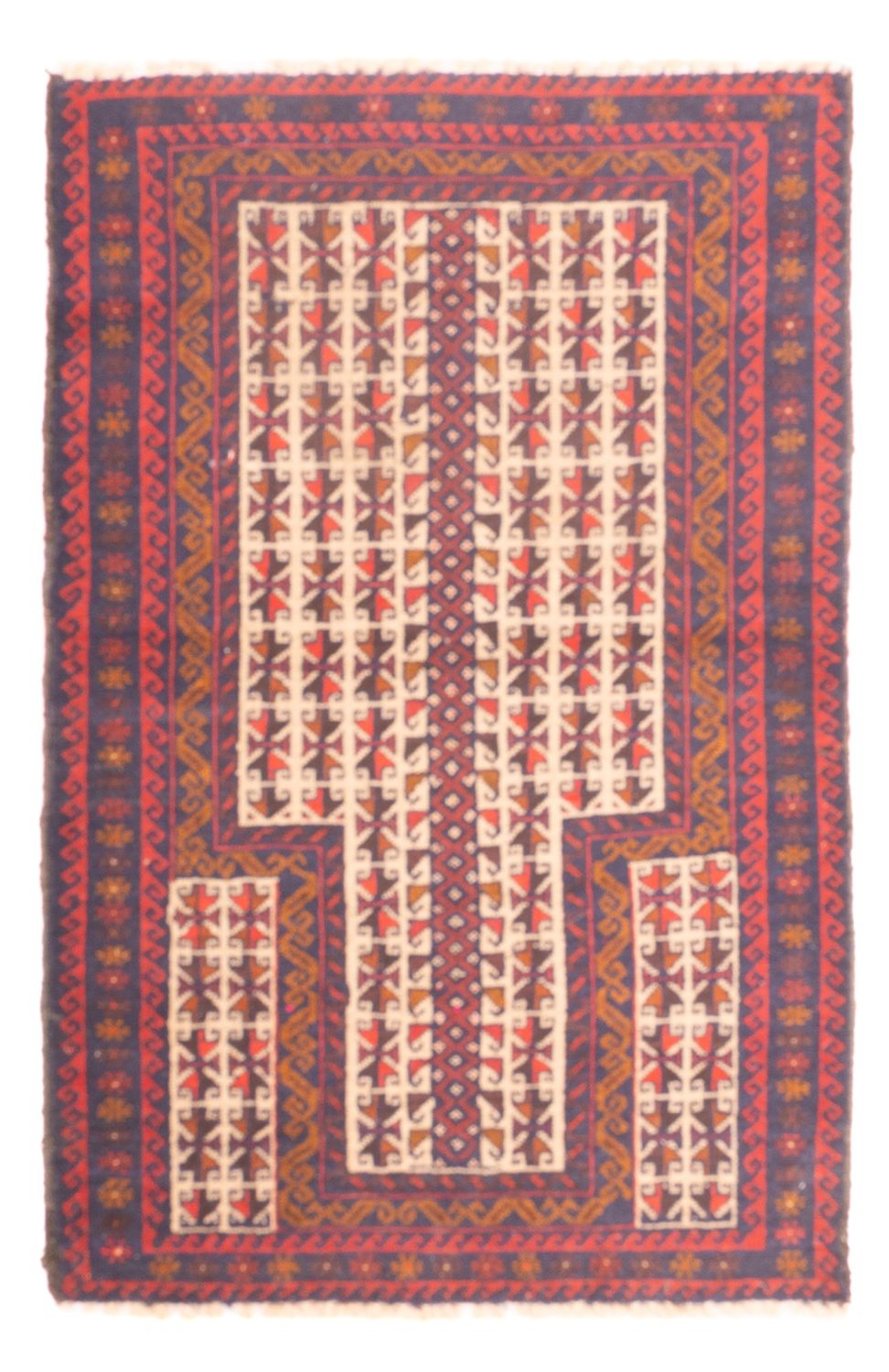 Tapis Belutsch - 128 x 82 cm - multicolore