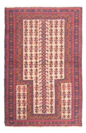 Tapis Belutsch - 128 x 82 cm - multicolore