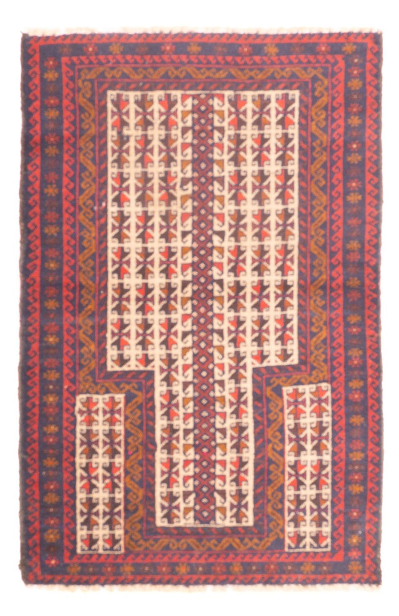 Tapis Belutsch - 128 x 82 cm - multicolore