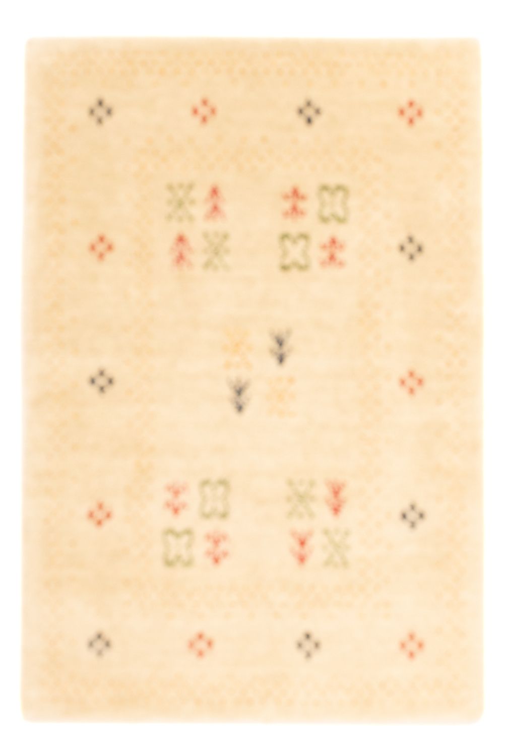 Tapis Gabbeh - Loribaft Softy - 90 x 60 cm - beige