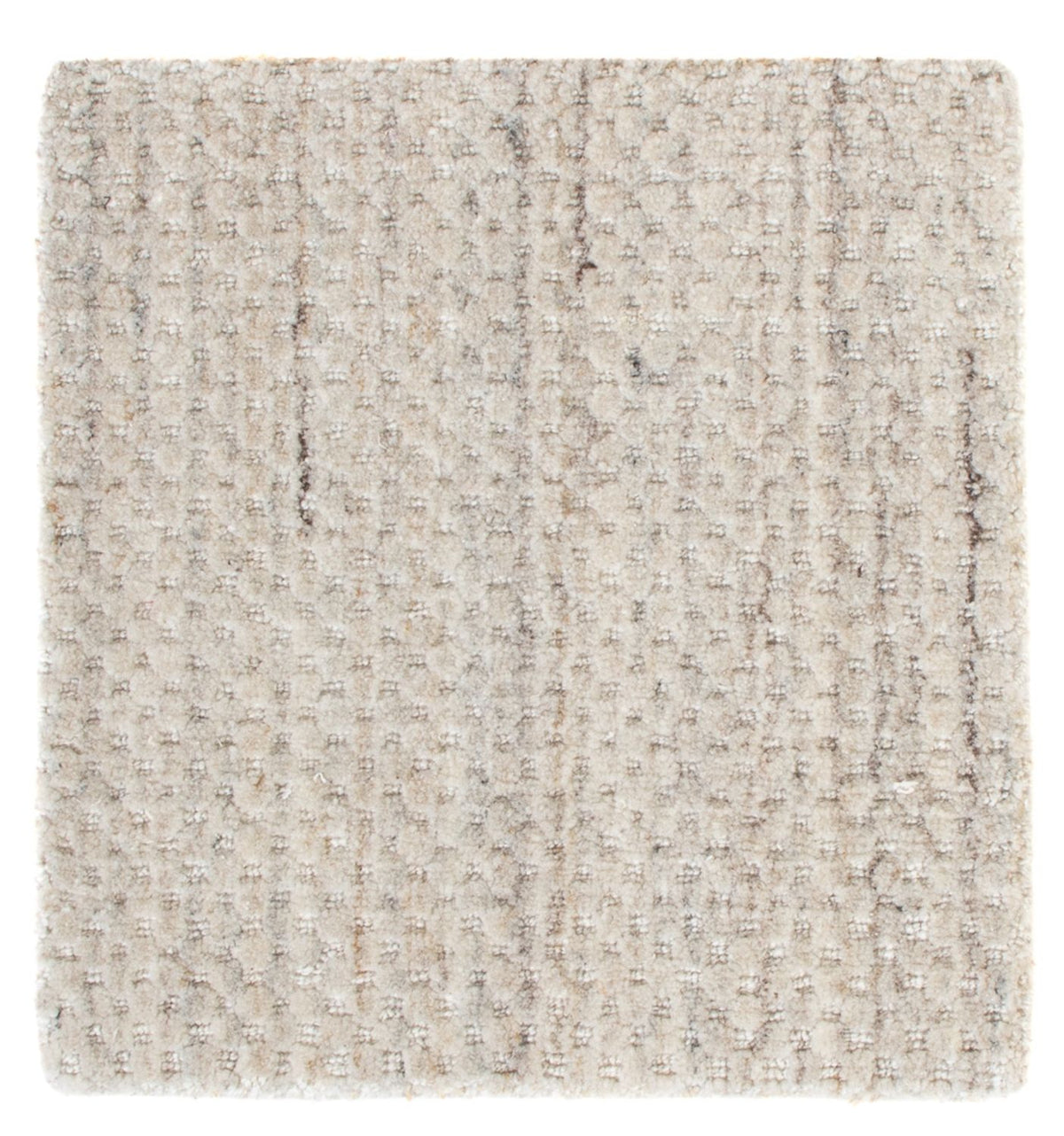 Tapis en laine carré  - 31 x 31 cm - gris clair