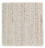 Tapis en laine carré  - 31 x 31 cm - gris clair