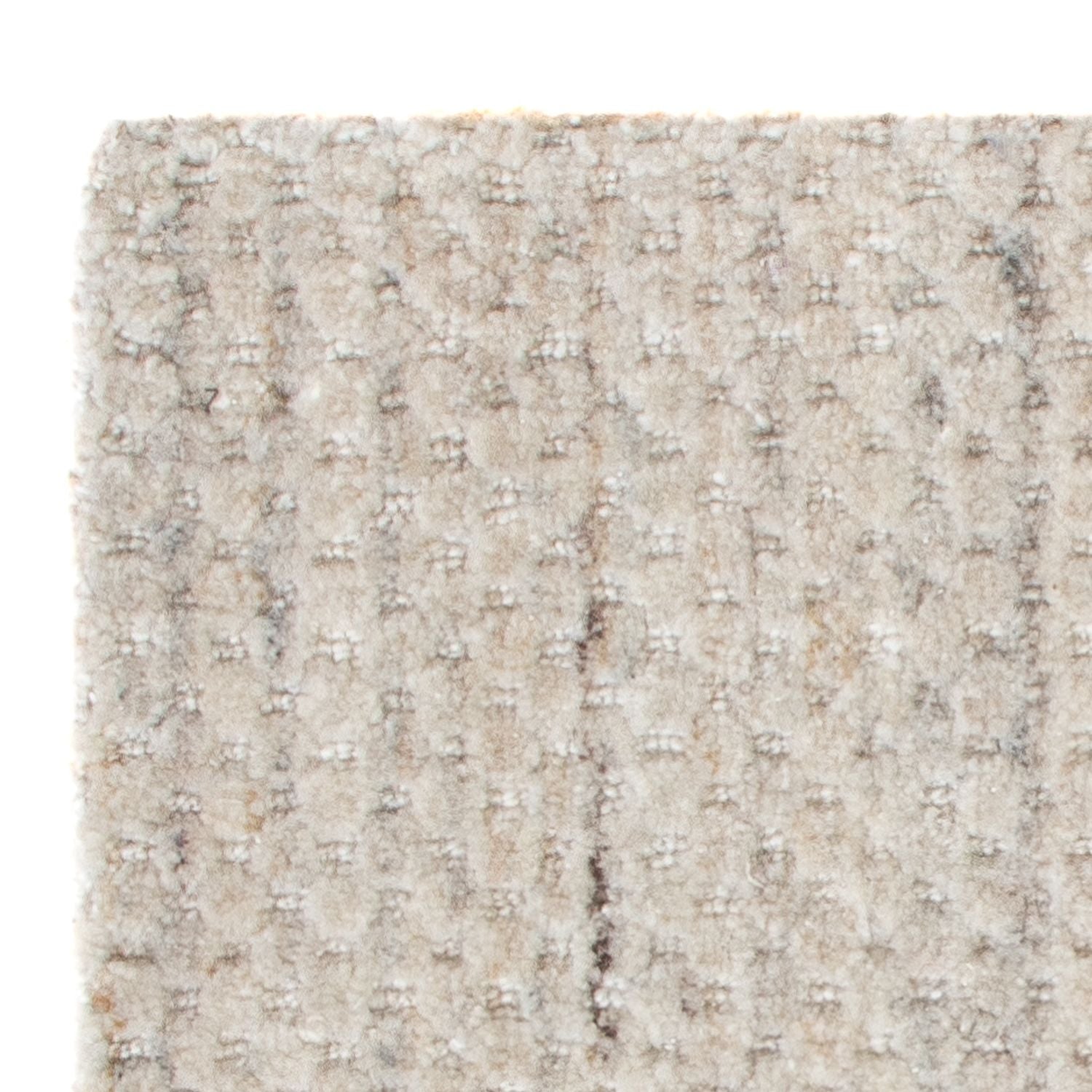 Tapis en laine carré  - 31 x 31 cm - gris clair