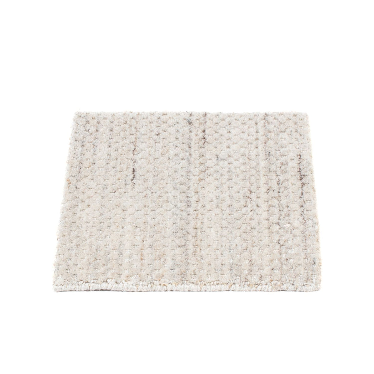 Tapis en laine carré  - 31 x 31 cm - gris clair