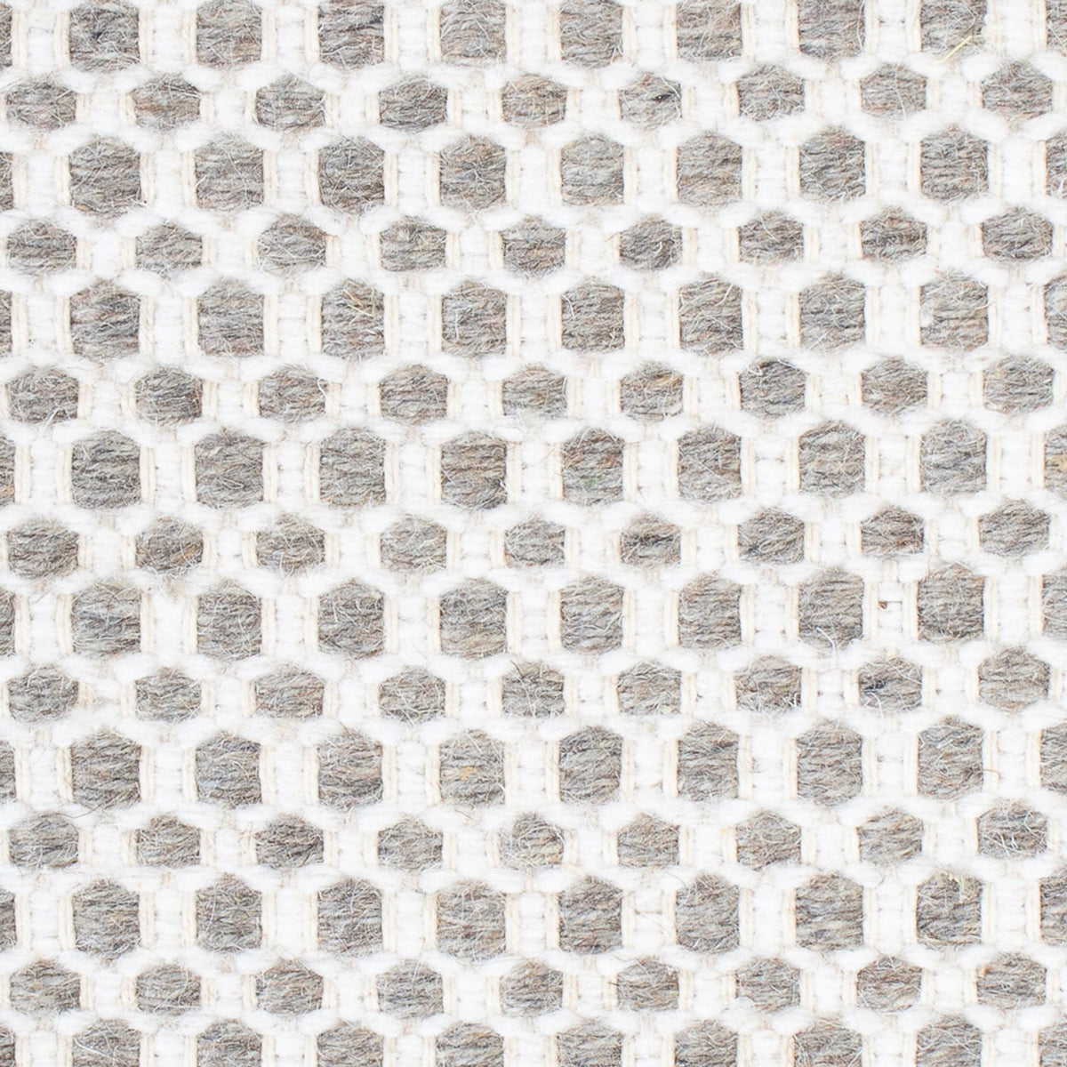 Tapis en laine carré  - 34 x 30 cm - gris clair