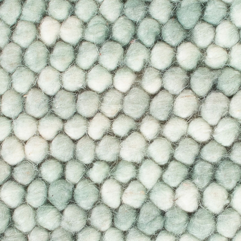 Tapis en laine carré  - 30 x 30 cm - vert clair